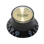 Boston KB-132-V Volume Knop SG/Double Cutaway Model Metrisch Zwart en Goud