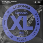 D'Addario ECG25 Flat Wound Chromes Snaren voor Elektrische Gitaar (12-52)