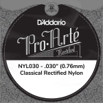 D'Addario NYL030 Classics Rectified Nylon .030 Losse Klassieke Snaar