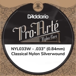 D'Addario NYL033W Classics Losse Silverwound .033 Snaar