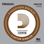 D'Addario PB028 Phosphor Bronze .028 Losse Snaar