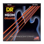 DR Strings NOB-45 Neon Orange Bassnaren Coated (45-105) Medium