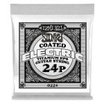 Ernie Ball 0224 Reinforced Plain Titanium .024 Gecoate Losse Snaar 6-Pack