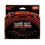 Ernie Ball 6404 Flat Ribbon Patchkabel Multipack Rood (10 Kabels) - Op = Op