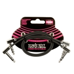 Ernie Ball 6405 Flat Ribbon Patchkabel Stereo 30cm 2-Pack - Op = op