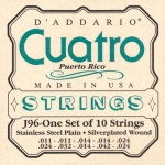 D'Addario J96 Cuatro Puerto Rico Snaren - Op = Op