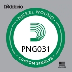 D'Addario PNG031 Pure Nickel .031 Losse Snaa