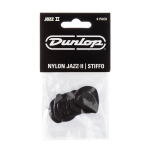 Dunlop 47P2S Jazz II Stiffo Plectrum Zwart 6-Pack