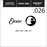 Elixir 14126 Nanoweb Phosphor Bronze Acoustic .026 Losse Snaar