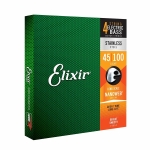 Elixir 14652 Nanoweb Stainless Steel Snaren voor Elektrische Basgitaar (45-100)