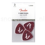 Fender 346 Celluloid Plectrum 3-Pack - F-Grip, 1.5mm - Shell
