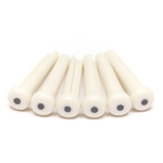 Graphtech PP-1122-00 Traditionele Brugpennen - TUSQ - Wit met Zwarte Stip (Set van 6)