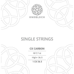 Knobloch 1CX36.5 CX Carbon Losse E1-Snaar High+ Spanning