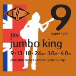 Rotosound JK9 Jumbo King Akoestische Gitaarsnaren (9-48) Phosphor Bronze