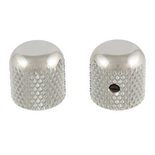 Allparts MK-0110-001 Dome Knob Knoppenset Nikkel (Set van 2)