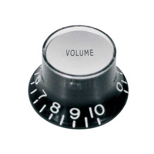 Boston KB-130-V Volume Knop SG/Double Cutaway Model Metrisch Zwart en Chroom