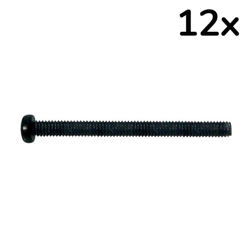 Boston PS-11-B Humbucker Element Montage Schroef 2.6x30mm Zwart (12 Stuks)