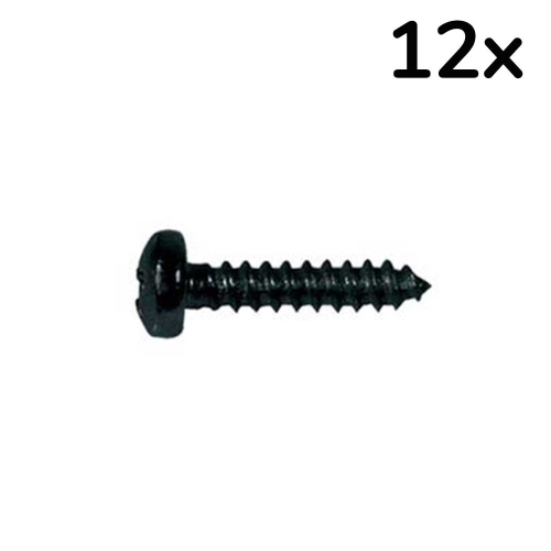 Boston TS-14-B Schroeven voor Stemmechanieken en Halspenplaatjes 2.2x6.5mm Zwart (12 Stuks)