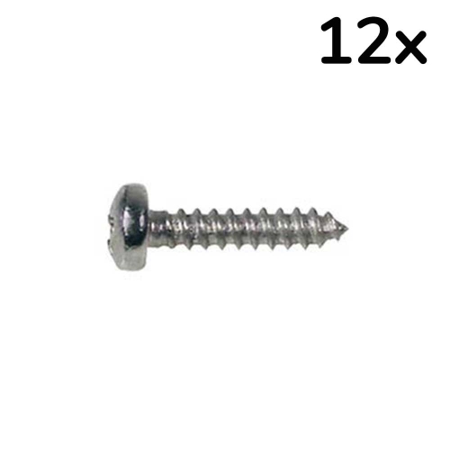 Boston TS-14-N Schroeven voor Stemmechanieken en Halspenplaatjes 2.2x6.5mm Nikkel (12 Stuks)