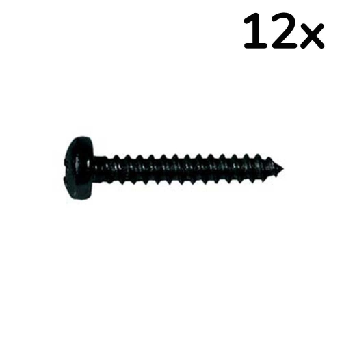 Boston TS-15-B Schroeven voor Stemmechanieken en Halspenplaatjes 2.2x9.5mm Zwart (12 Stuks)