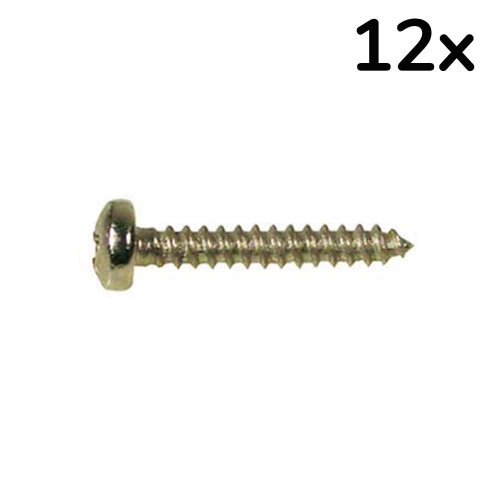 Boston TS-15-M Schroeven voor Stemmechanieken en Halspenplaatjes 2.2x9.5mm Messing (12 Stuks)