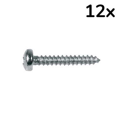 Boston TS-15-N Schroeven voor Stemmechanieken en Halspenplaatjes 2.2x9.5mm Nikkel (12 Stuks)