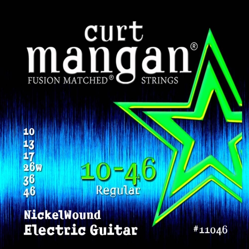 Curt Mangan 11046 Nickelwound Snaren voor Elektrische Gitaar (10-46)