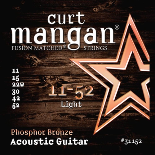 Curt Mangan 31152 Snaren voor Akoestische Gitaar (11-52) Phosphor Bronze