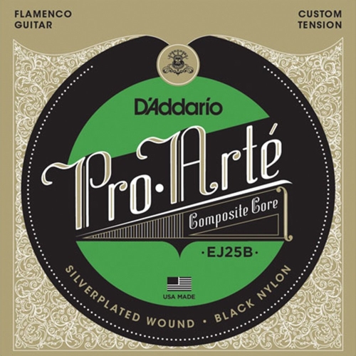 D'Addario EJ25B Flamenco Gitaarsnaren - Black Nylon