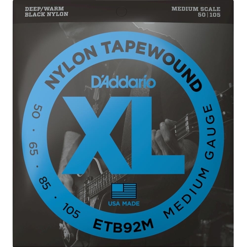 D'Addario ETB92M Tapewound Medium Scale Bassnaren (50-105)