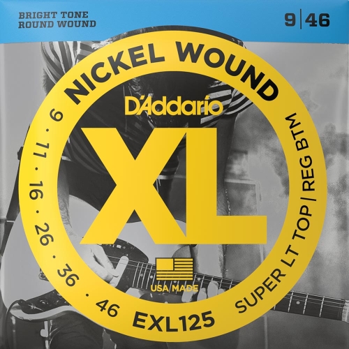 D'Addario EXL125 Nickel Wound Snaren voor Elektrische Gitaar (9-46)