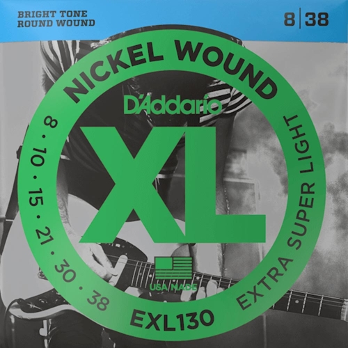 D'Addario EXL130 Snaren voor Elektrische Gitaar (8-38) Extra Super Light