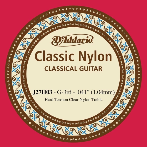 D'Addario J27H03 Losse Nylon G3-Snaar - Hoge Spanning