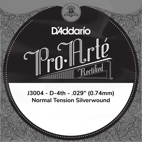 D'Addario J3004 Silverwound Losse Klassieke D4-Snaar - Normale Spanning