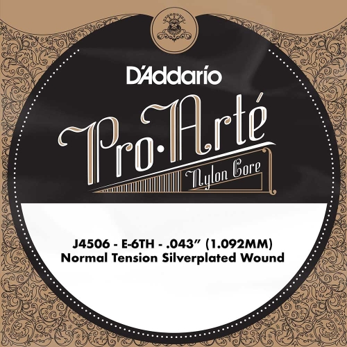 D'Addario J4506 Losse Klassieke Silverwound Snaar - E6