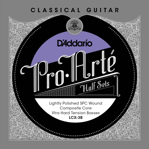 D'Addario LCX-3B Bass Set Lightly Polished - Extra Hoge Spanning