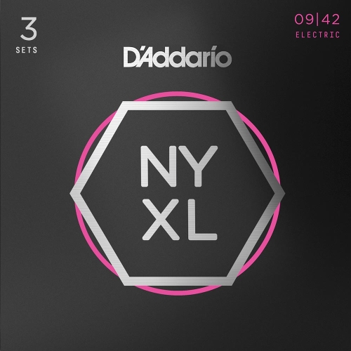 D'Addario NYXL0942-3P Elektrische Gitaarsnaren (9-42) Super Light 3-Pack