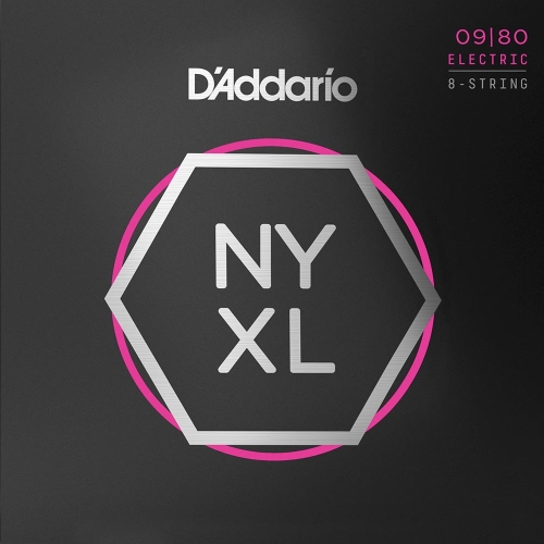 D'Addario NYXL0980 Snaren voor 8-Snarige Elektrische Gitaar (9-80)