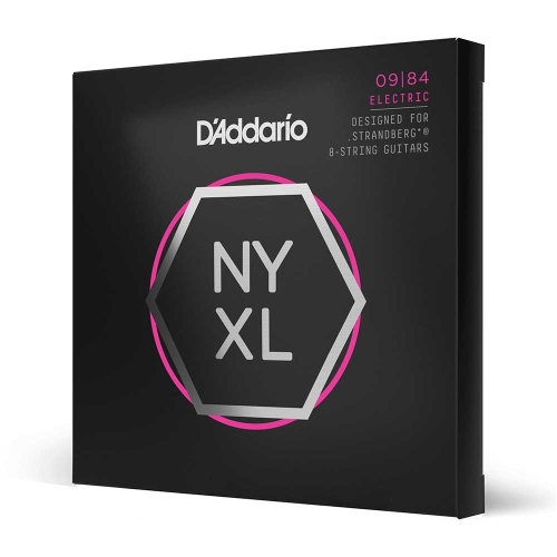 D'Addario NYXL0984SB Snaren voor 8-Snarige Strandberg Gitaar (9-84) Custom Light