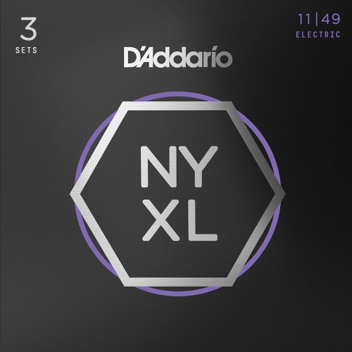 D'Addario NYXL1149-3P Elektrische Gitaarsnaren (11-49) Medium 3-Pack