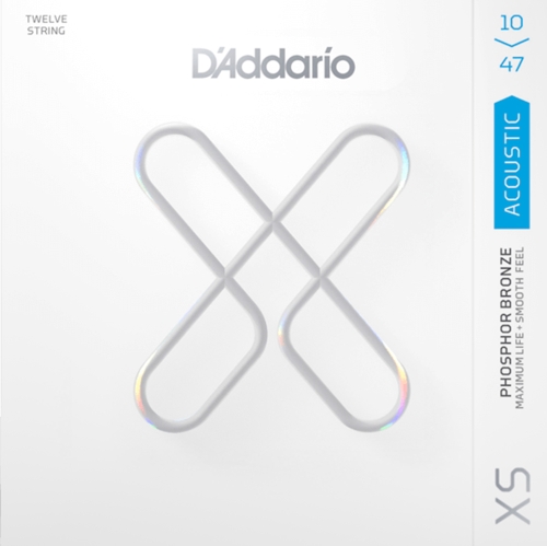 D'Addario XSAPB1047-12 Gecoate Akoestische Gitaarsnaren 12-Snarig (10-47)