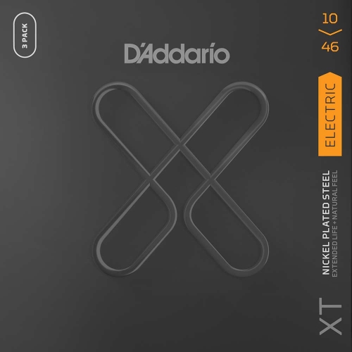 D'Addario XTE1046-3P Elektrische Gitaarsnaren (10-46) 3-Pack