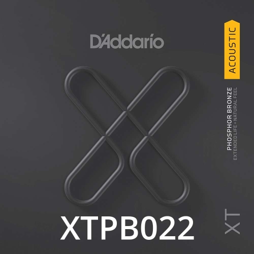 D'Addario XTPB022 XT Phosphor Bronze Losse Snaar .022