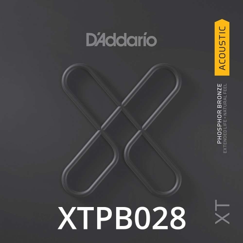 D'Addario XTPB028 XT Phosphor Bronze Losse Snaar .028