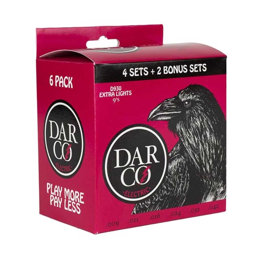 Darco (by Martin) D930PK6 Bonus Pack (4+2 Gratis) Elektrische Snaren (9-42) 6-Pack