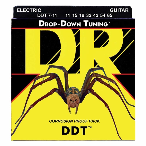 DR Strings DDT711 Drop Down Tuning Elektrische Snaren (11-65) 7-Snarig 