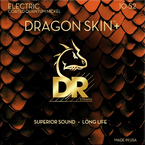 DR Strings DEQ-10/52 Dragon Skin+ Elektrische Snaren (10-52) Coated