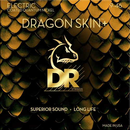 DR Strings DEQ-9/46 Dragon Skin+ Elektrische Snaren (9-46) Coated