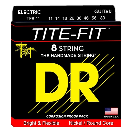 DR Strings TF8-11 Tite-Fit Elektrische Snaren 8-Snarig (11-80) Heavy