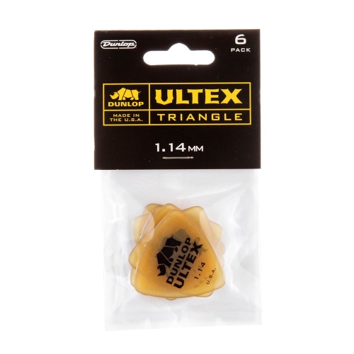 Dunlop 426P114 Ultex Triangle Plectrum 1.14mm 6-Pack